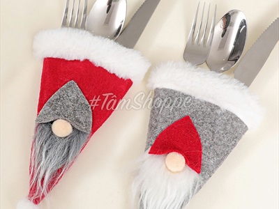 Nón Noel thần lùn mini Decor bàn tiệc ĐK 10cm [Vải nỉ - Nhiều màu] NON-X-10